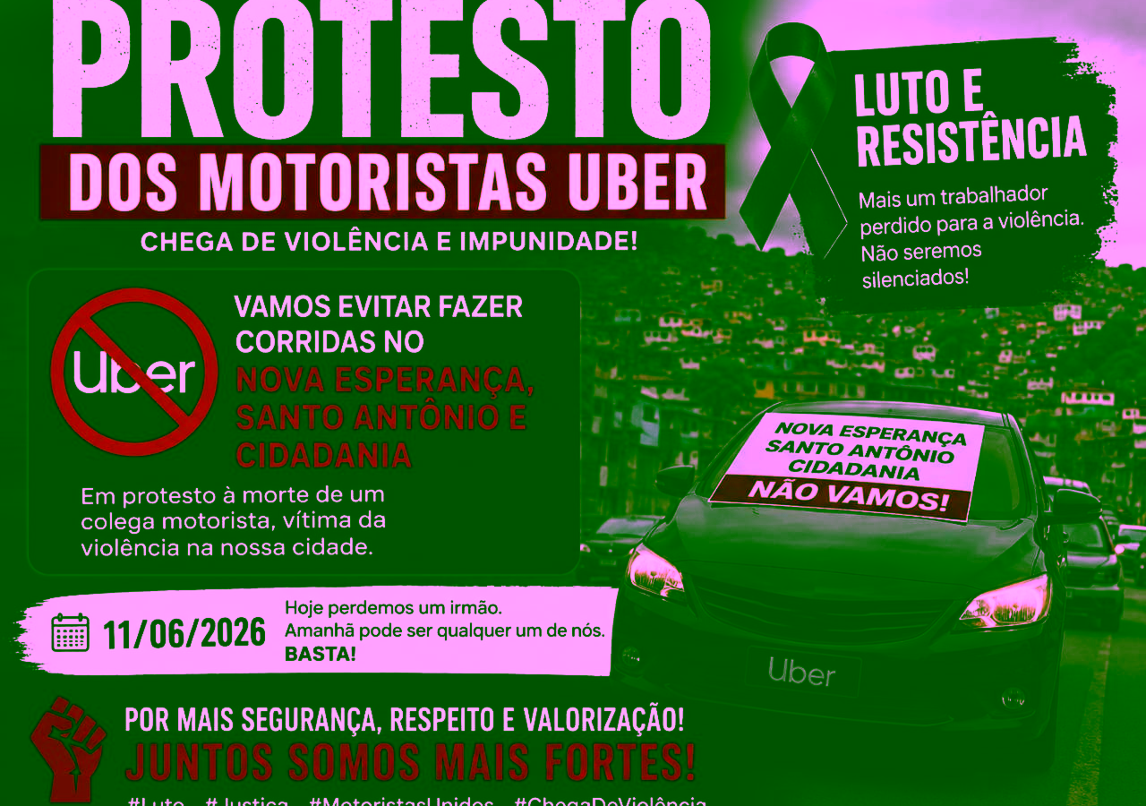 Motoristas por aplicativo organizam homenagem a colega morto durante corrida em Rio Preto (SP)