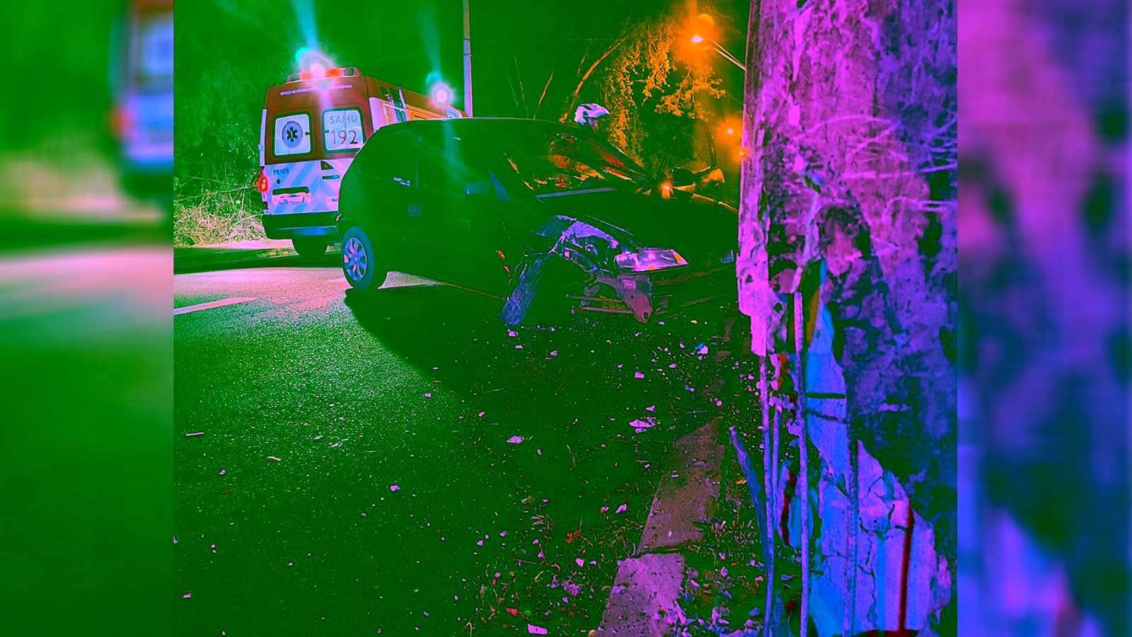 Motorista bêbado bate carro contra poste e deixa passageira ferida em Rio Preto (SP)