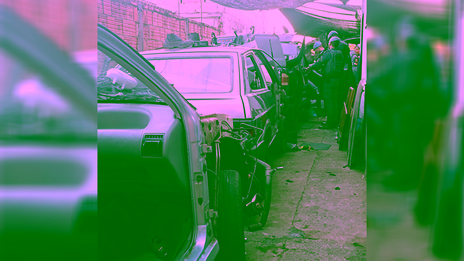 Polícia encontra desmanche clandestino no bairro Solidariedade em Rio Preto (SP)