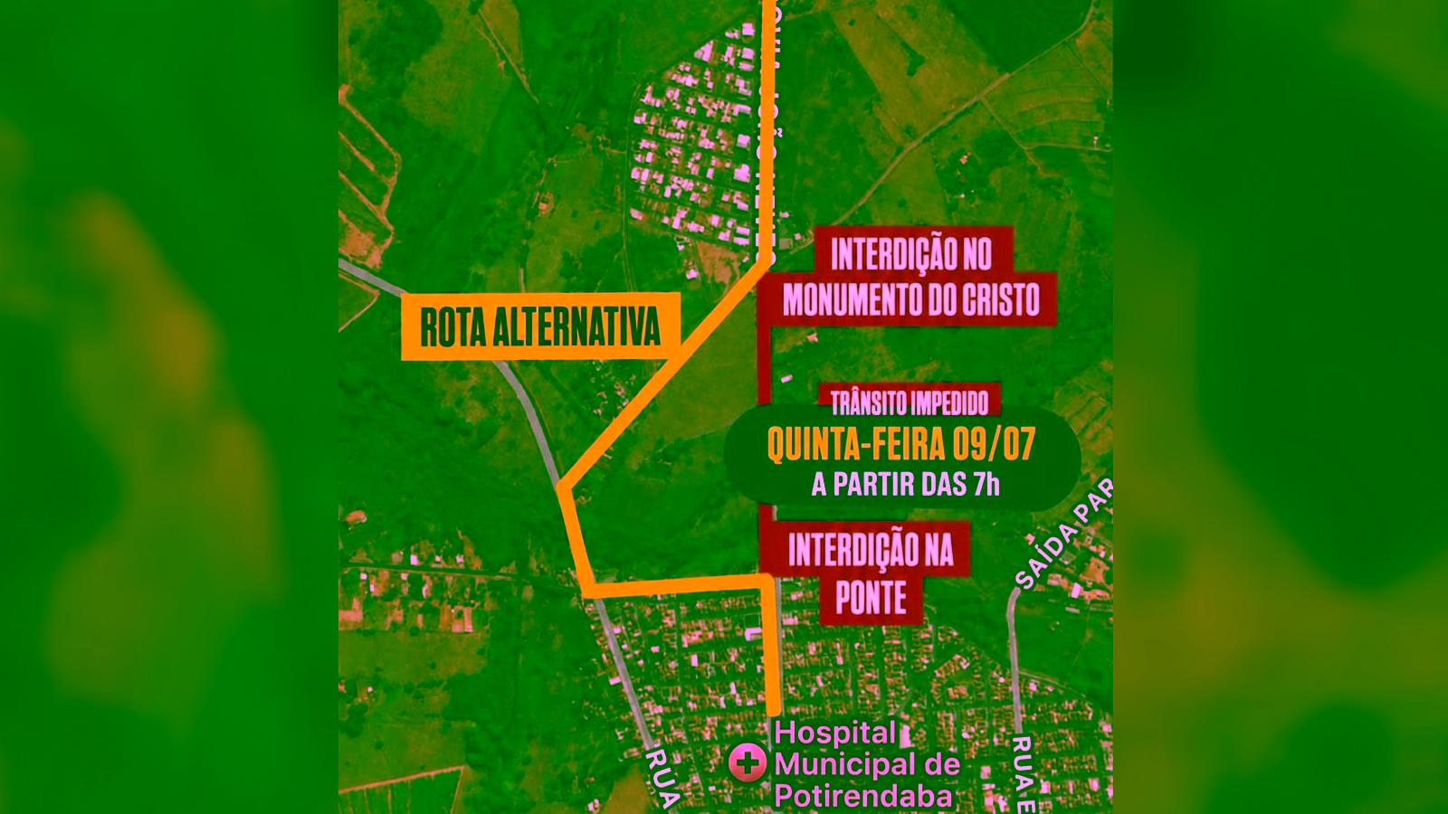 Ponte de acesso à Rodovia João Neves será interditada neste feriado em Potirendaba (SP)