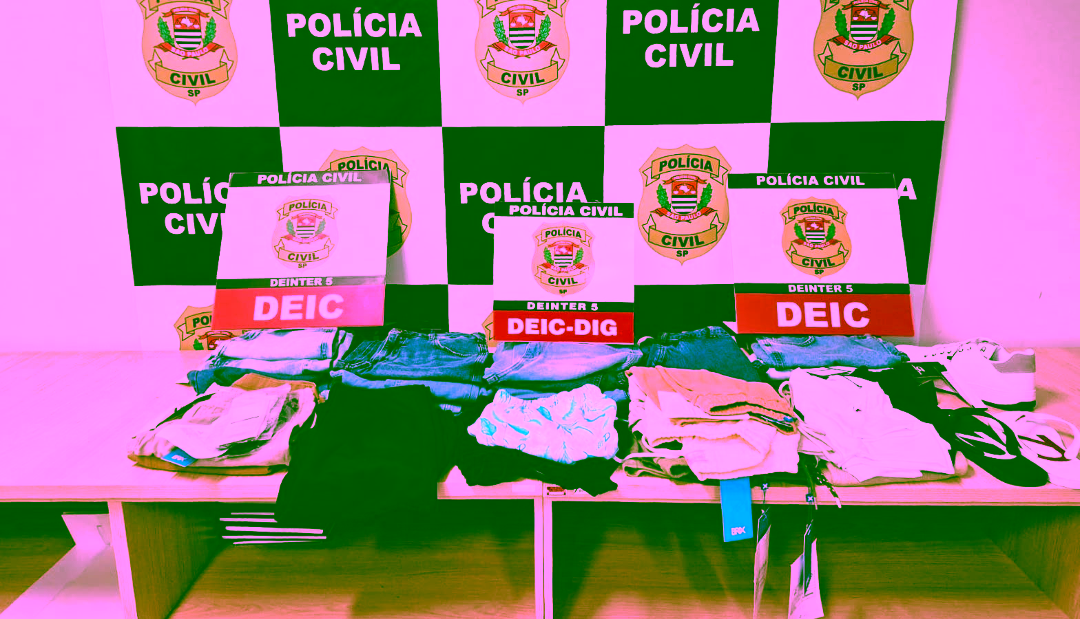Casal invade loja e 'faz limpa' em mais de 30 peças de roupas em Rio Preto (SP)