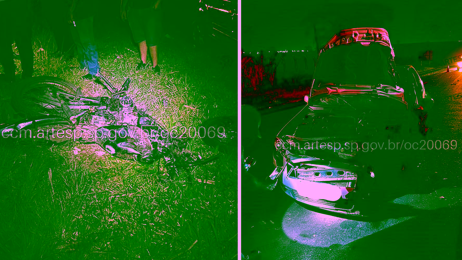 Motociclista morre após invadir contramão e bater de frente com carro em Catanduva (SP)