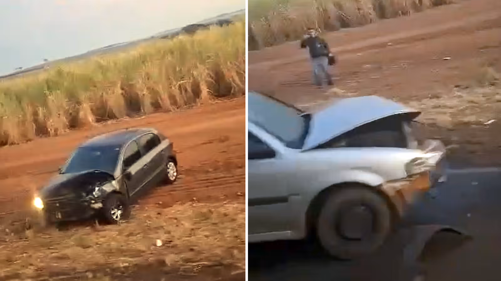 Acidente entre dois carros deixa duas pessoas feridas entre Catanduva e Novais (SP)